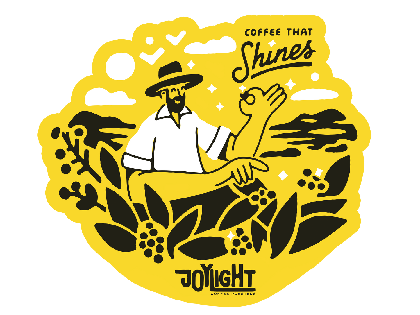 Coffee That Shines Sticker