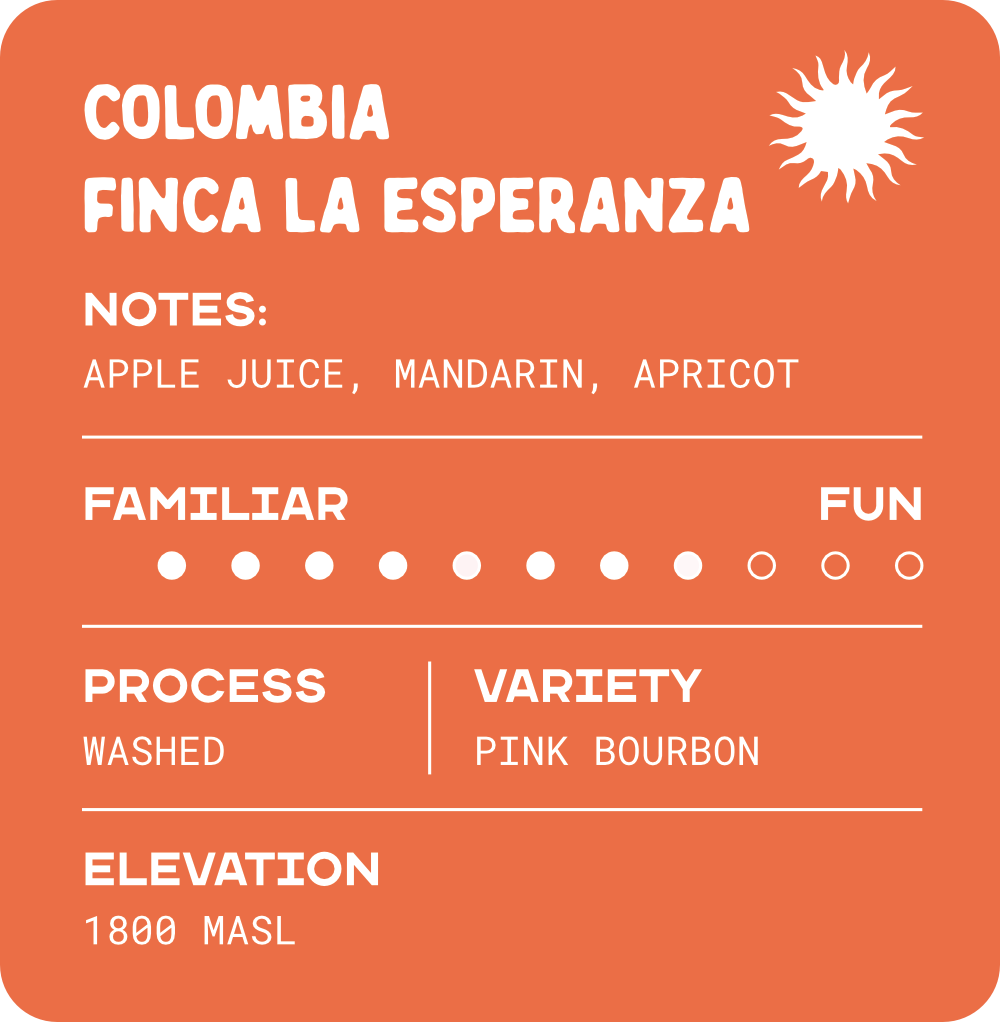 Colombia Finca La Esperanza Washed Pink Bourbon